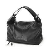 Bolsa de Couro Feminina Amara, Preta - Meradise