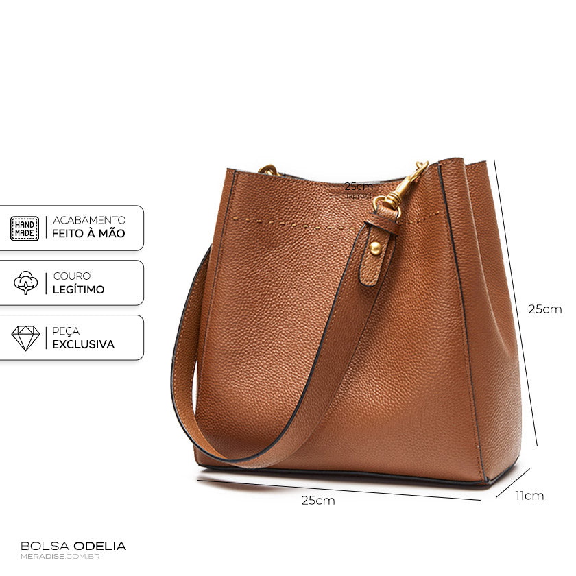 Bolsa de Couro Feminina Odelia - Meradise 8