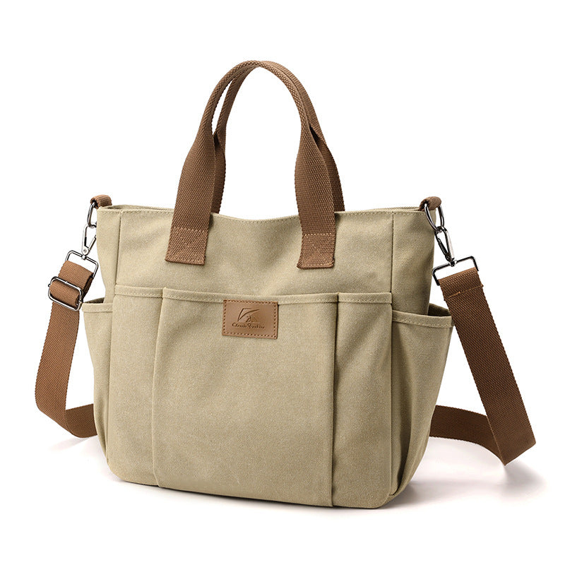 Bolsa de Lona Feminina Magda, Khaki - Meradise