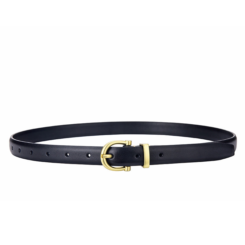 Cinto de Couro Feminino Grace, Preto - MERADISE