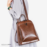 Mochila de Couro Feminina Viena - Meradise 12