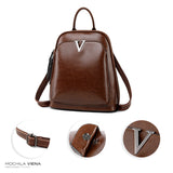 Mochila de Couro Feminina Viena - Meradise 13