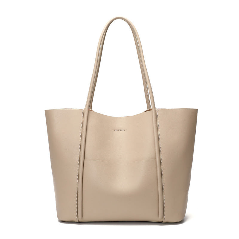 Bolsa de Couro Feminina Rafaella, Bege - Meradise