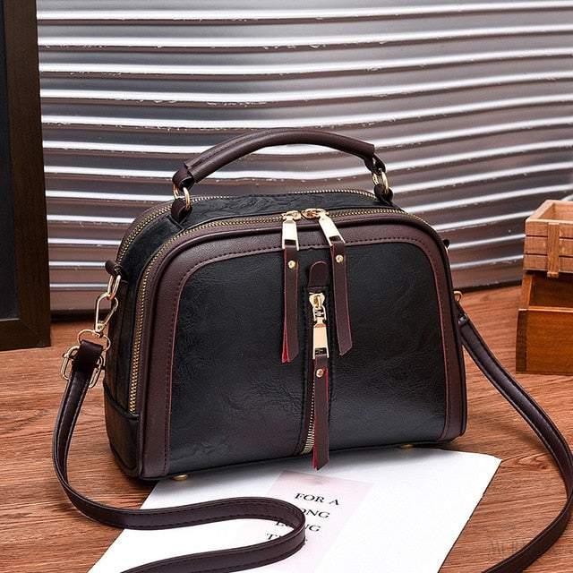 Bolsa Feminina Transversal Pequena de Couro Layla Meradise 3