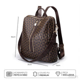 Mochila de Couro Feminina Sarah, Preta - Meradise 42