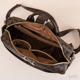 Mochila de Couro Feminina Sarah, Marrom - Meradise 7
