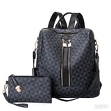 Mochila de Couro Feminina Sarah, Preta - Meradise 2