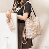 Mochila de Couro Feminina Sarah, Off-White - Meradise 2