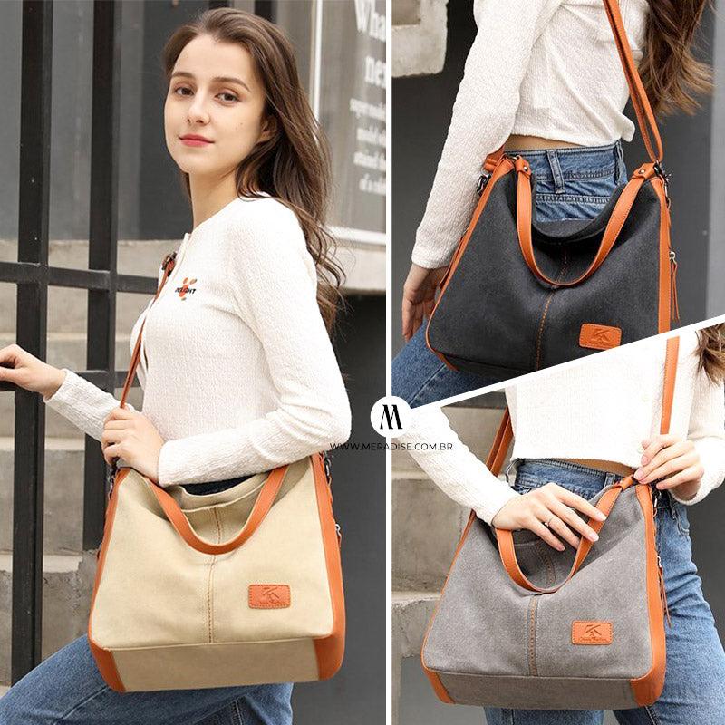 Bolsa de Lona Feminina Abby - Meradise