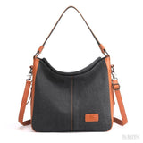 Bolsa de Lona Feminina Abby, Preta - Meradise