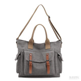 Bolsa de Lona Feminina Adelyn, Cinza - Meradise