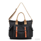 Bolsa de Lona Feminina Adelyn, Preta - Meradise
