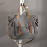 Bolsa de Lona Feminina Adelyn, Cinza - Meradise 5