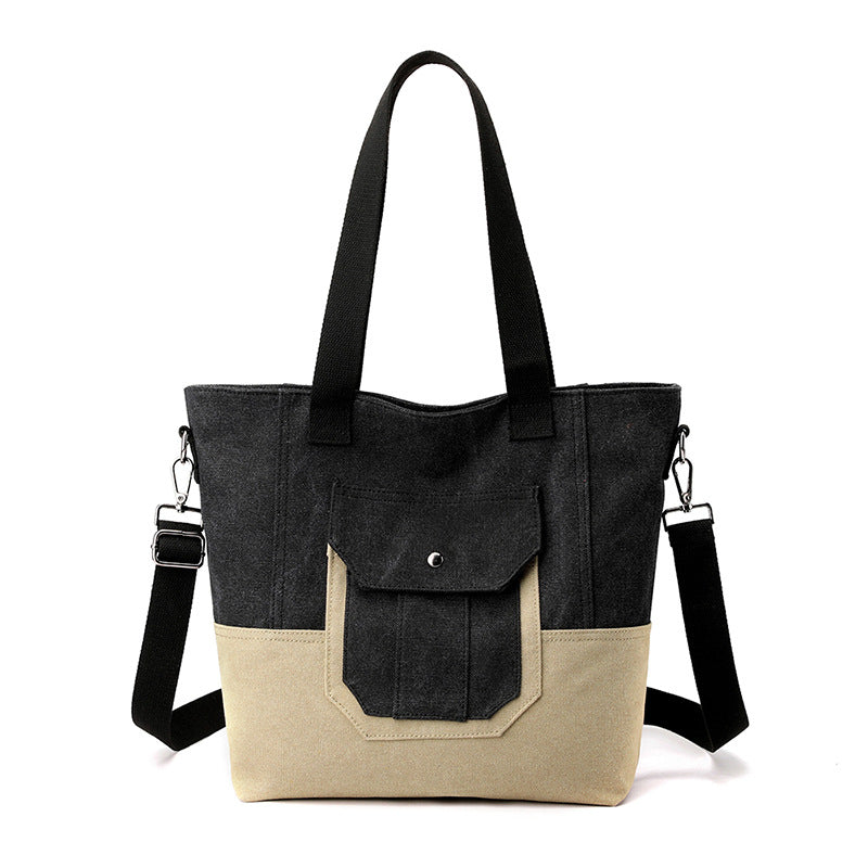 Bolsa de Lona Feminina Cirlene, Preta - Meradise