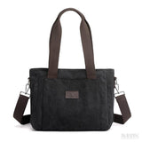 Bolsa de Lona Feminina Lauren, Preta - Meradise