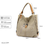 Bolsa de Lona Feminina Lydia - Meradise 4