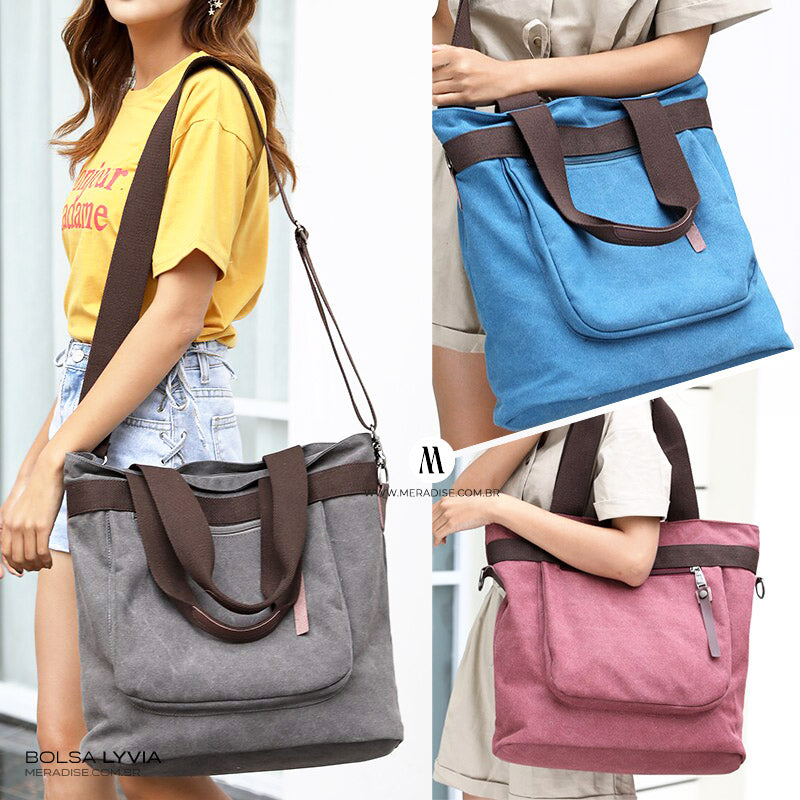 Bolsa de Lona Feminina Lyvia - Meradise