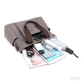 Bolsa de Lona Feminina Perla, Cinza - Meradise 3