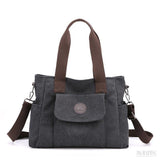 Bolsa de Lona Feminina Perla, Preta - Meradise