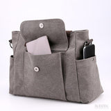 Bolsa de Lona Feminina Perla, Cinza - Meradise 4