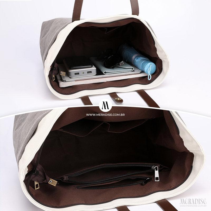 Bolsa de Lona Feminina Roselyn - Meradise 2