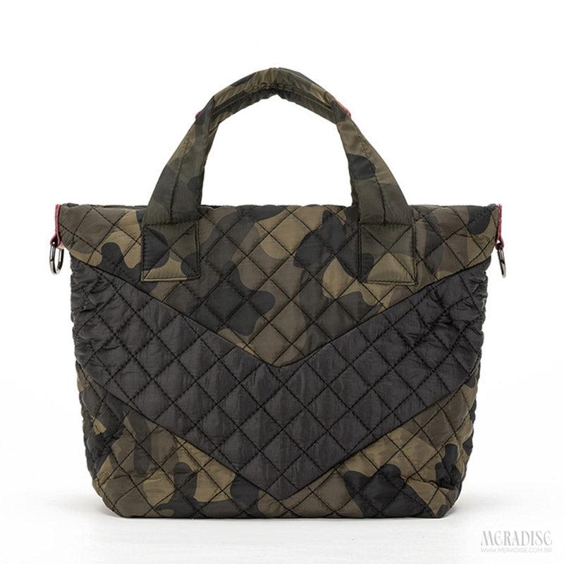 Bolsa de Nylon Feminina Eveline, Camuflada - Meradise