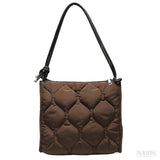 Bolsa de Nylon Feminina Madelyn, Marrom - Meradise