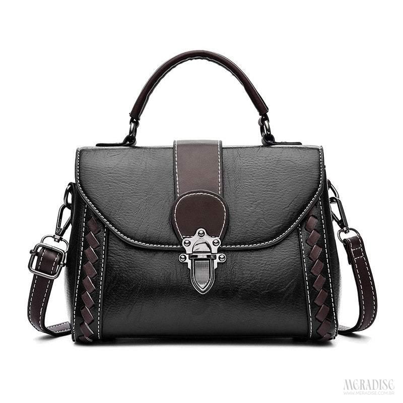Bolsa Feminina Transversal Olivia, Preta - Meradise