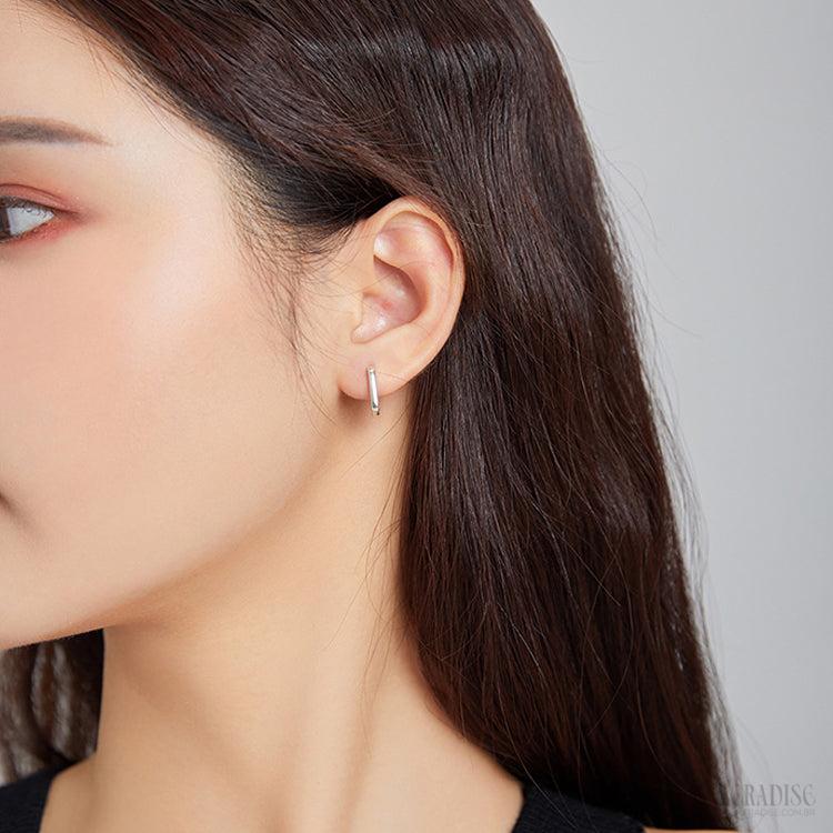 Brinco Feminino Pequeno Argola Prata s925 - Meradise 2