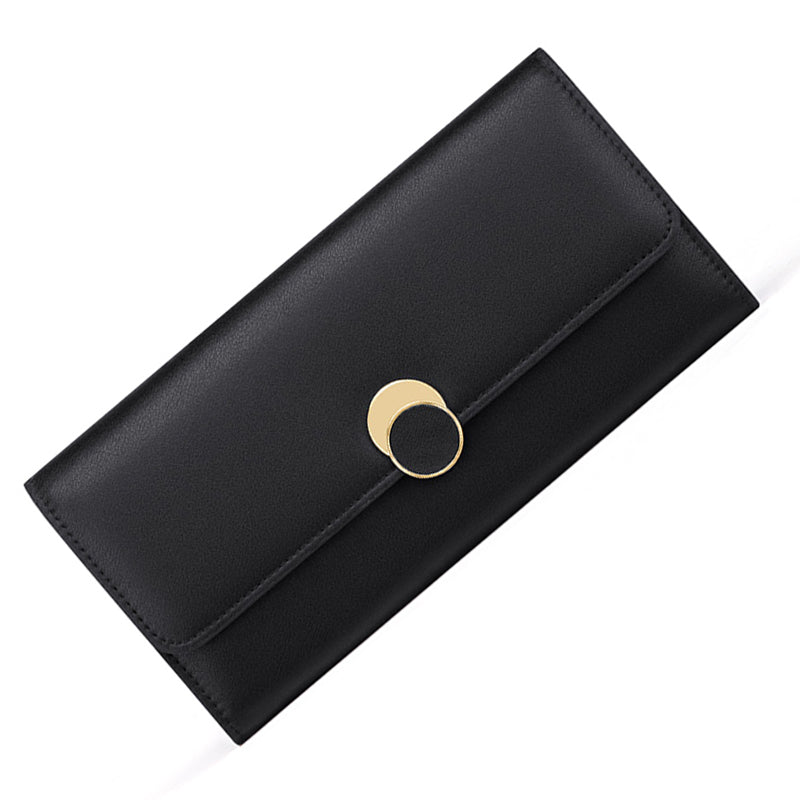 Carteira Feminina Couro Legítimo Jully, Preta - Meradise