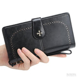 Carteira Feminina Longa Jasmine, Preta - Meradise