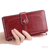 Carteira Feminina Longa Jasmine, Vermelha - Meradise 2