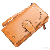 Carteira Feminina Longa Jasmine, Mostarda - Meradise