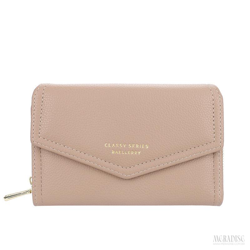 Carteira Feminina Milena, Bege - Meradise