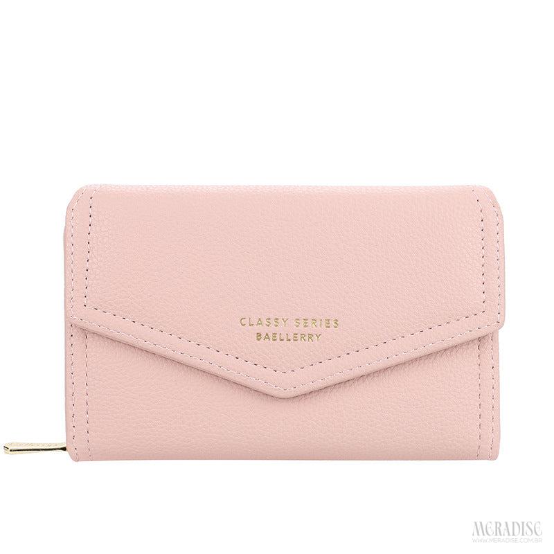Carteira Feminina Milena, Rosa - Meradise
