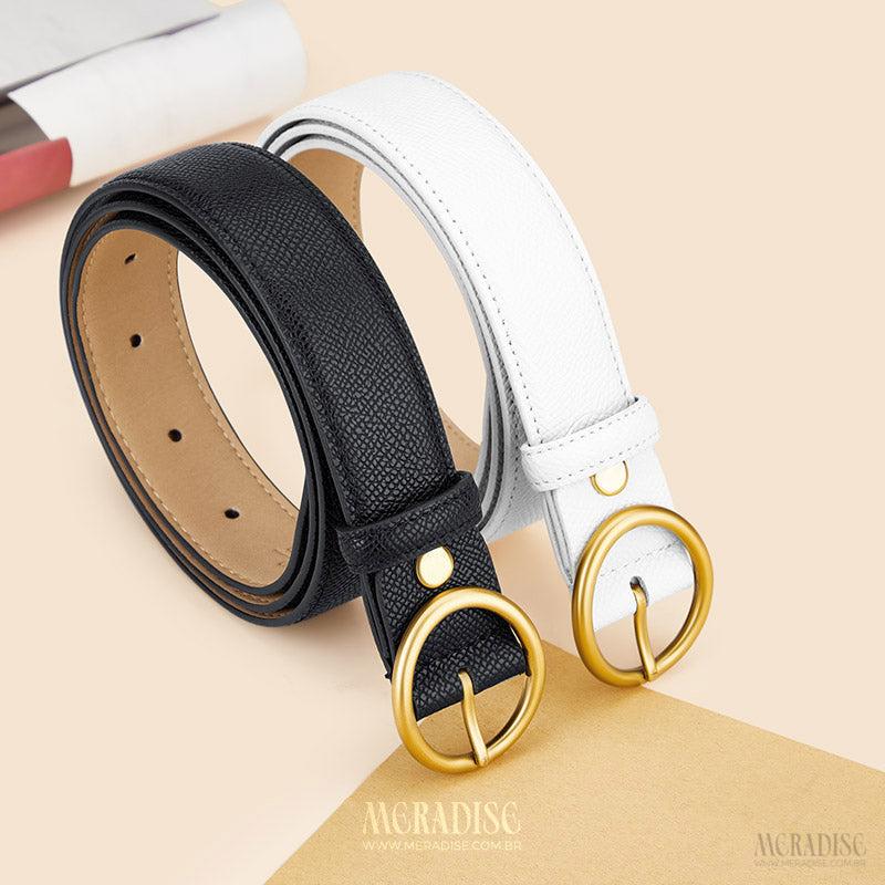 Cinto Feminino Couro Legítimo William Polo - Modelo Willie - Meradise