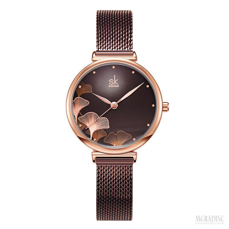 Relógio Feminino Carolyn Nash, Coffe - Meradise