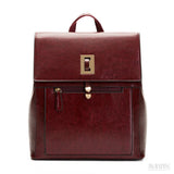 Mochila de Couro Feminina Ramona, Vinho - Meradise