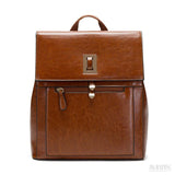 Mochila de Couro Feminina Ramona, Marrom - Meradise