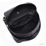 Mochila de Couro Feminina Samantha, Preta - Meradise 4