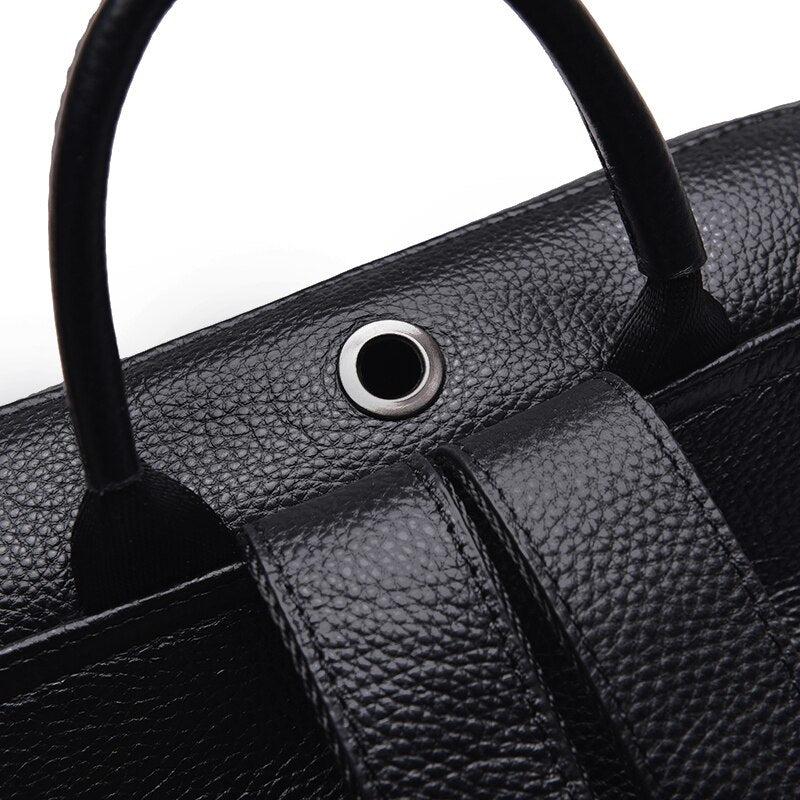 Mochila de Couro Feminina Samantha, Preta - Meradise 7