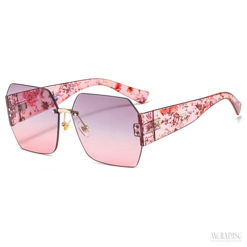 Óculos de Sol Feminino London UV400, Rosa - Meradise