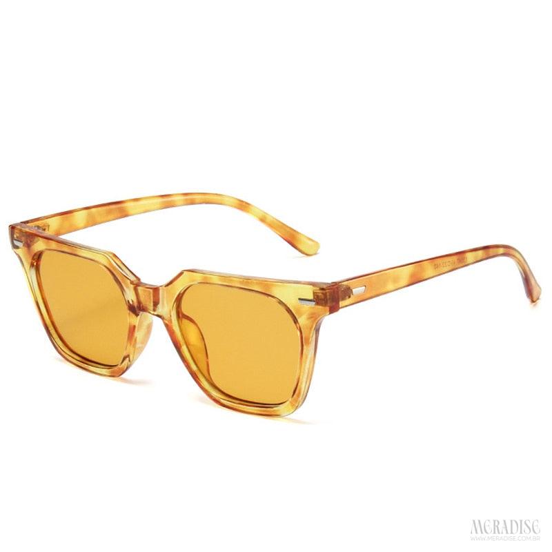 Óculos de Sol Feminino Tulip UV400, Ambar - Meradise