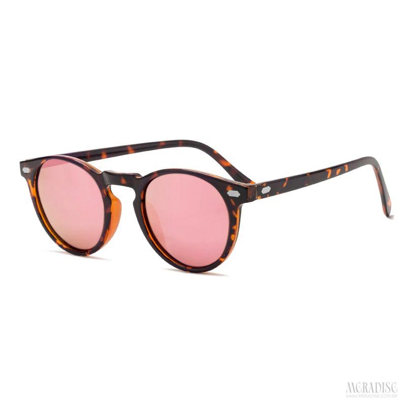 Óculos de Sol Premium Royal UV400, Rosa/Tartaruga - Meradise