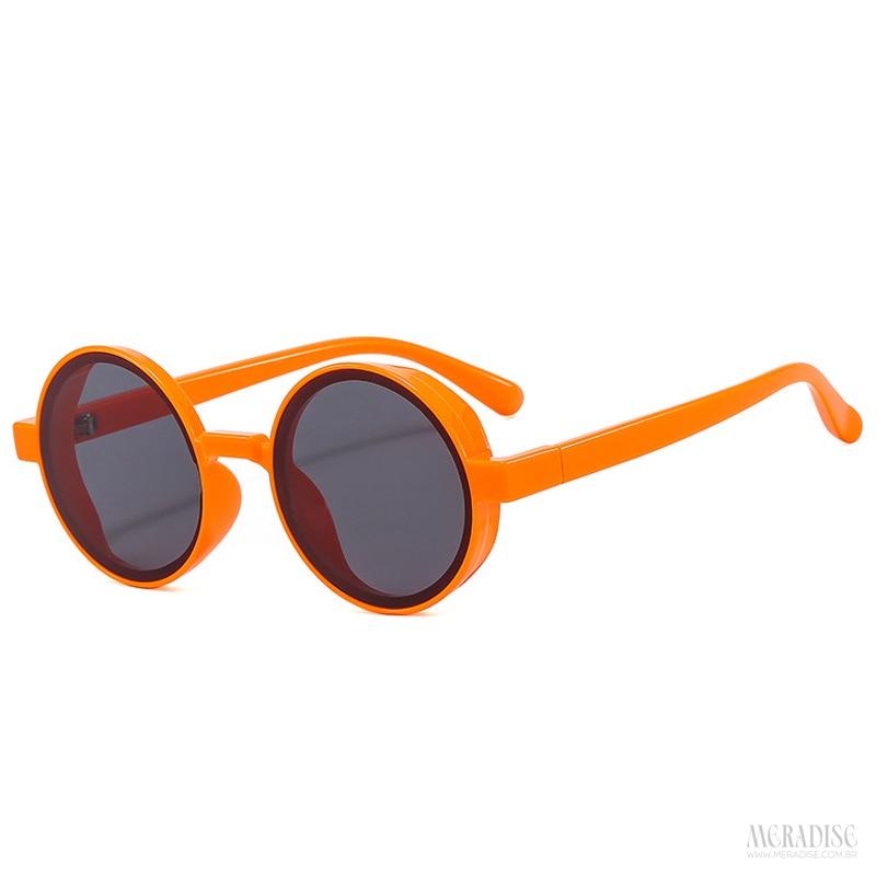 Óculos de Sol Retrô Kings UV400, Laranja - Meradise