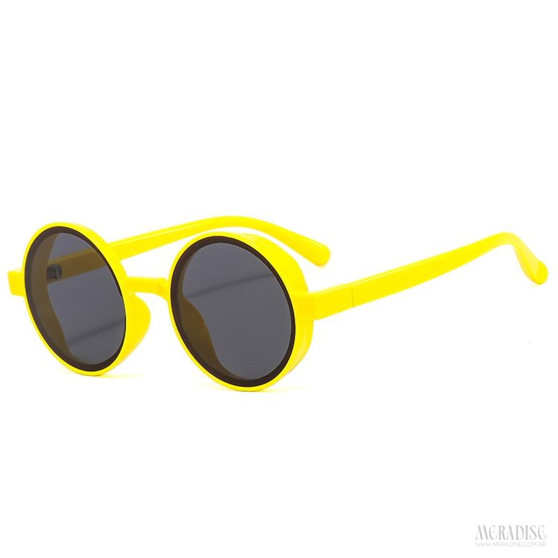 Óculos de Sol Retrô Kings UV400, Amarelo - Meradise