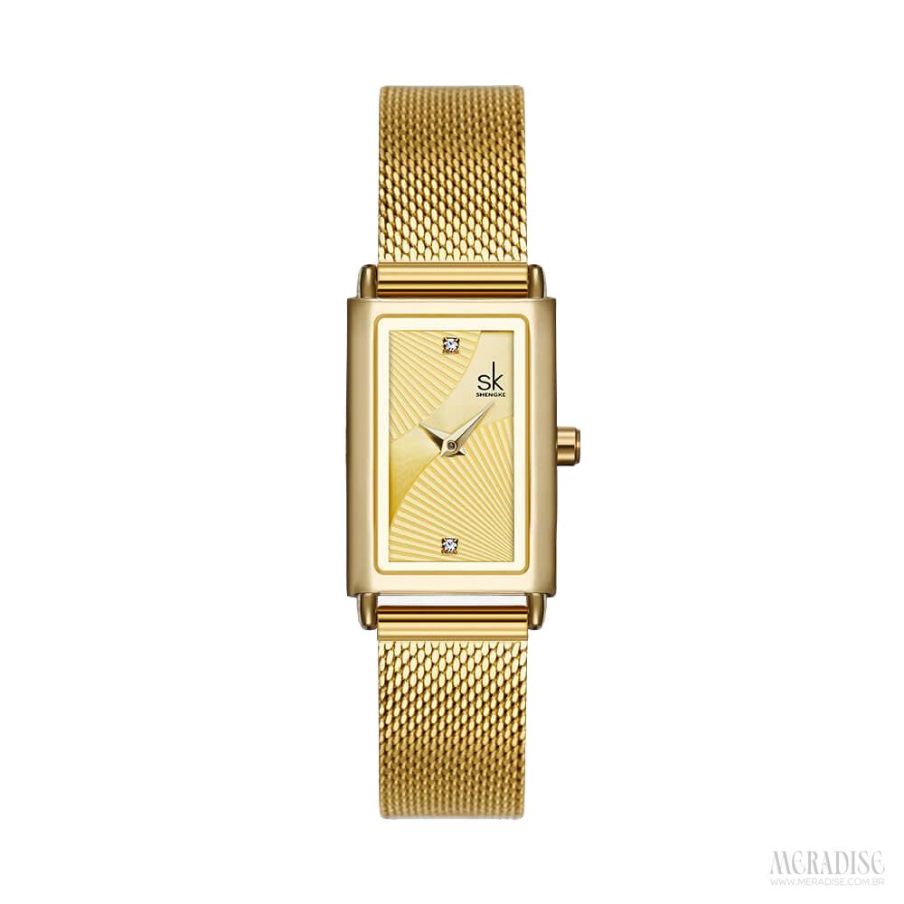 Relógio Feminino Hallie Camdyn, Dourado - Meradise 3