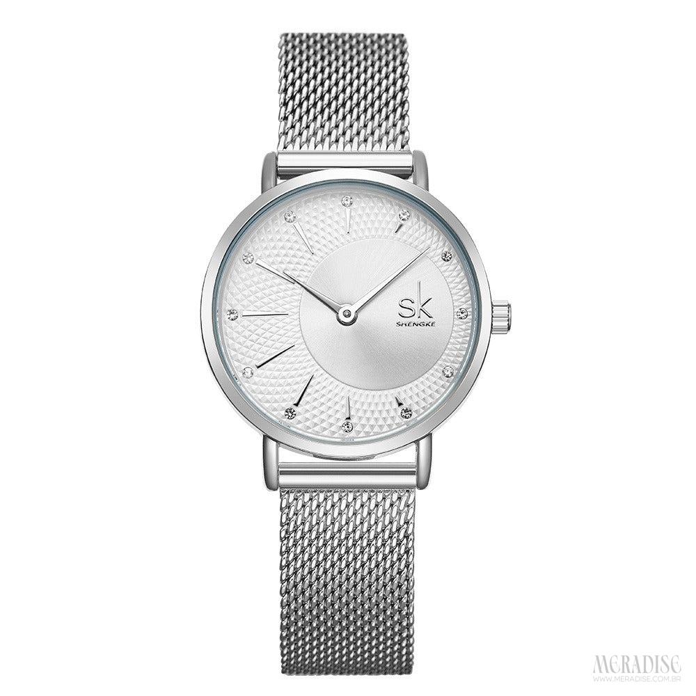 Relógio Feminino Nancy Gavin, Prata - Meradise