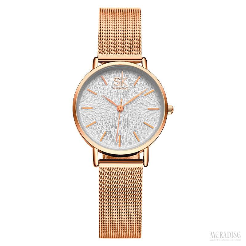 Relógio Feminino Saige Samir, Rose Gold - Meradise