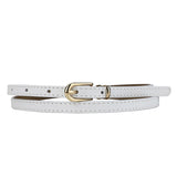 Cinto Feminino Slim Elegant, Branco - MERADISE 
